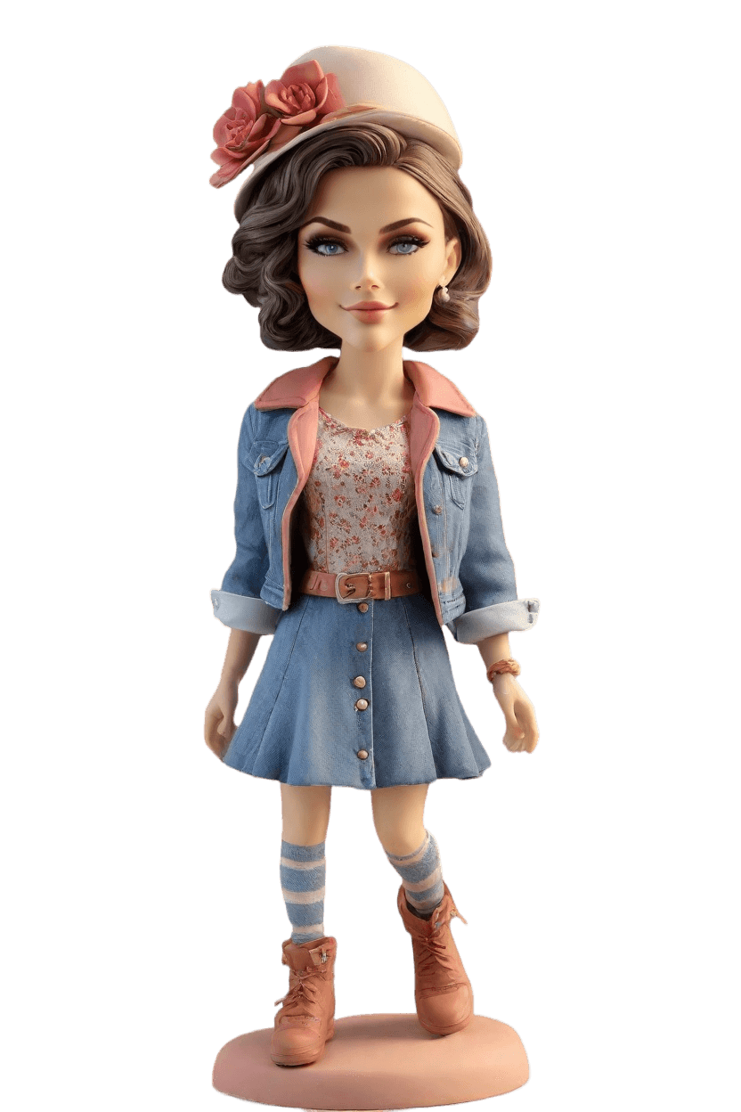 custom Vintage Chic Bobblehead