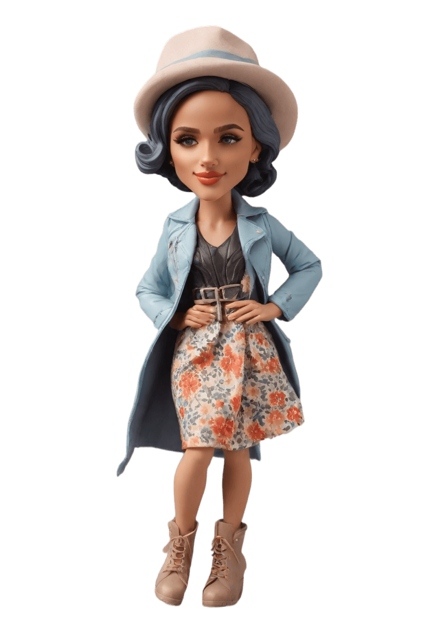Custom Vintage Playful Bobblehead