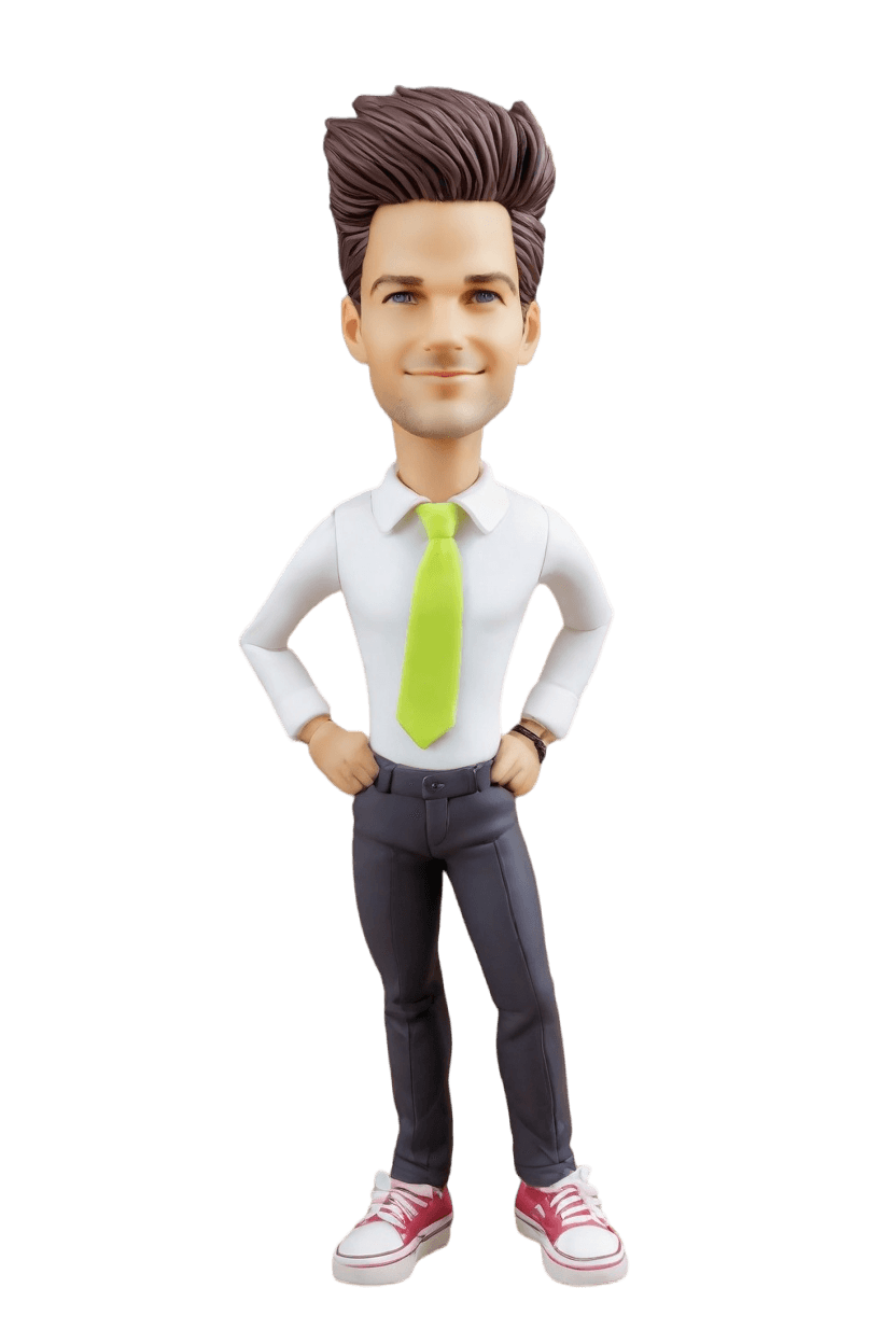 Custom Office Hero Punk Bobblehead