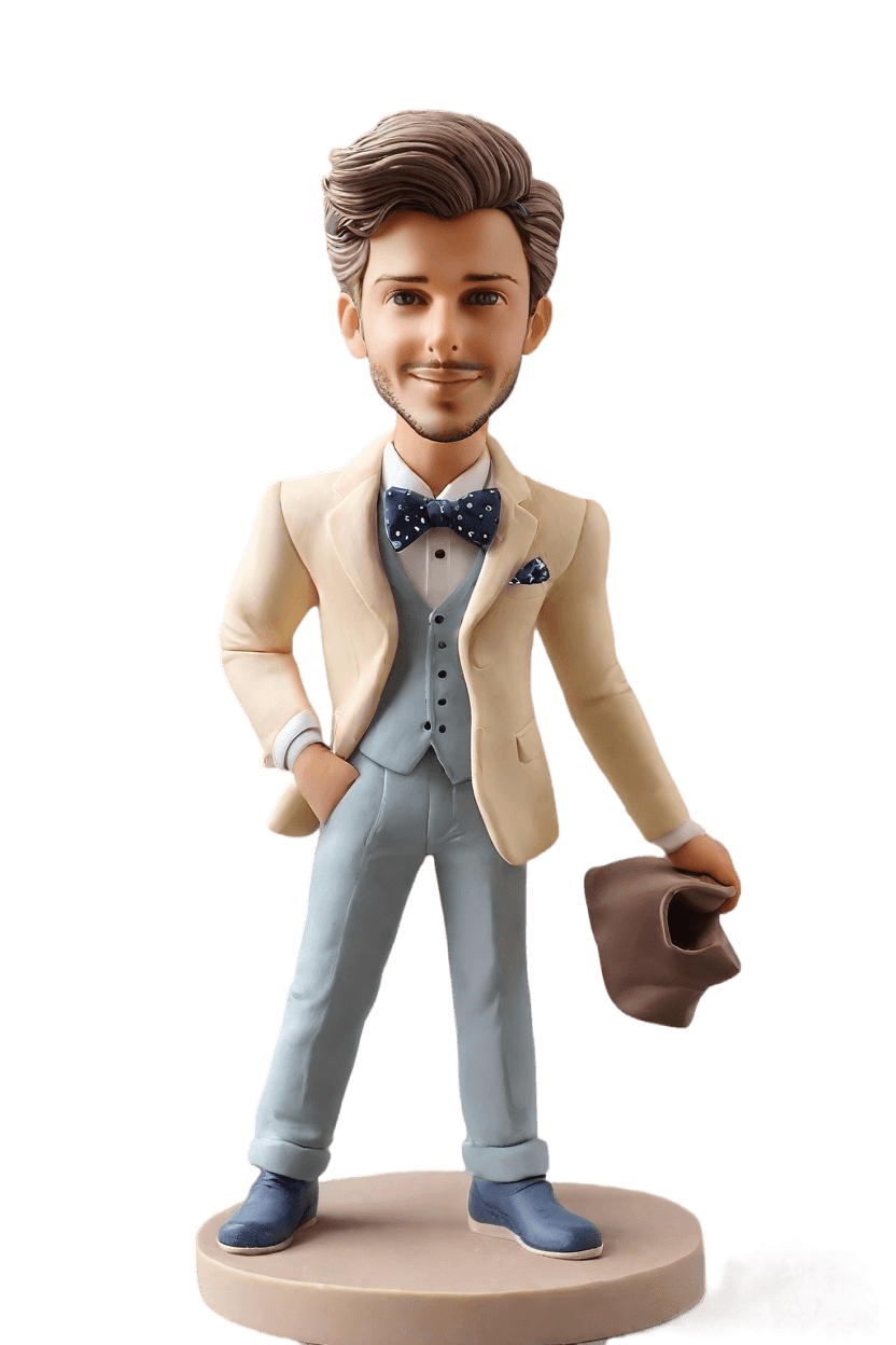 Custom Engagement Charming Bobblehead