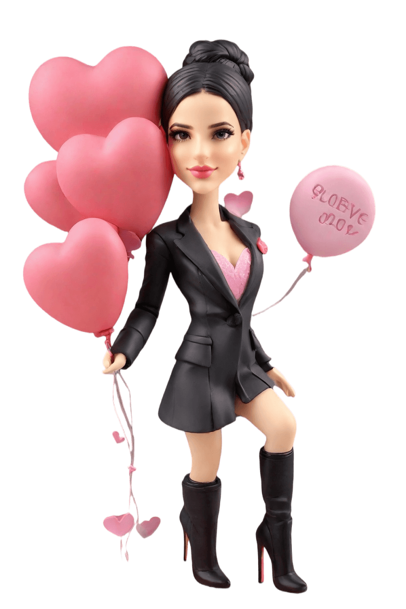 Custom Valentine Chic Bobblehead