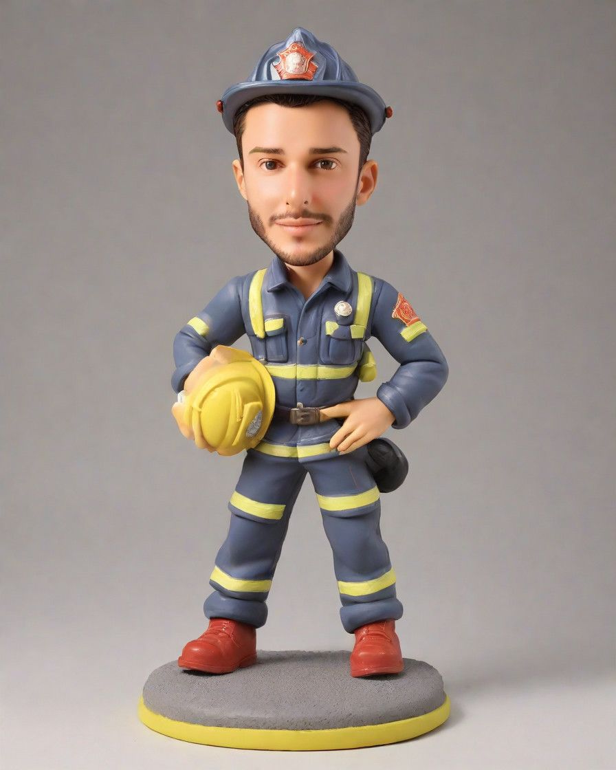 The Heat of the Moment: A Firefighter's Custom Figurine as a Unique Gift