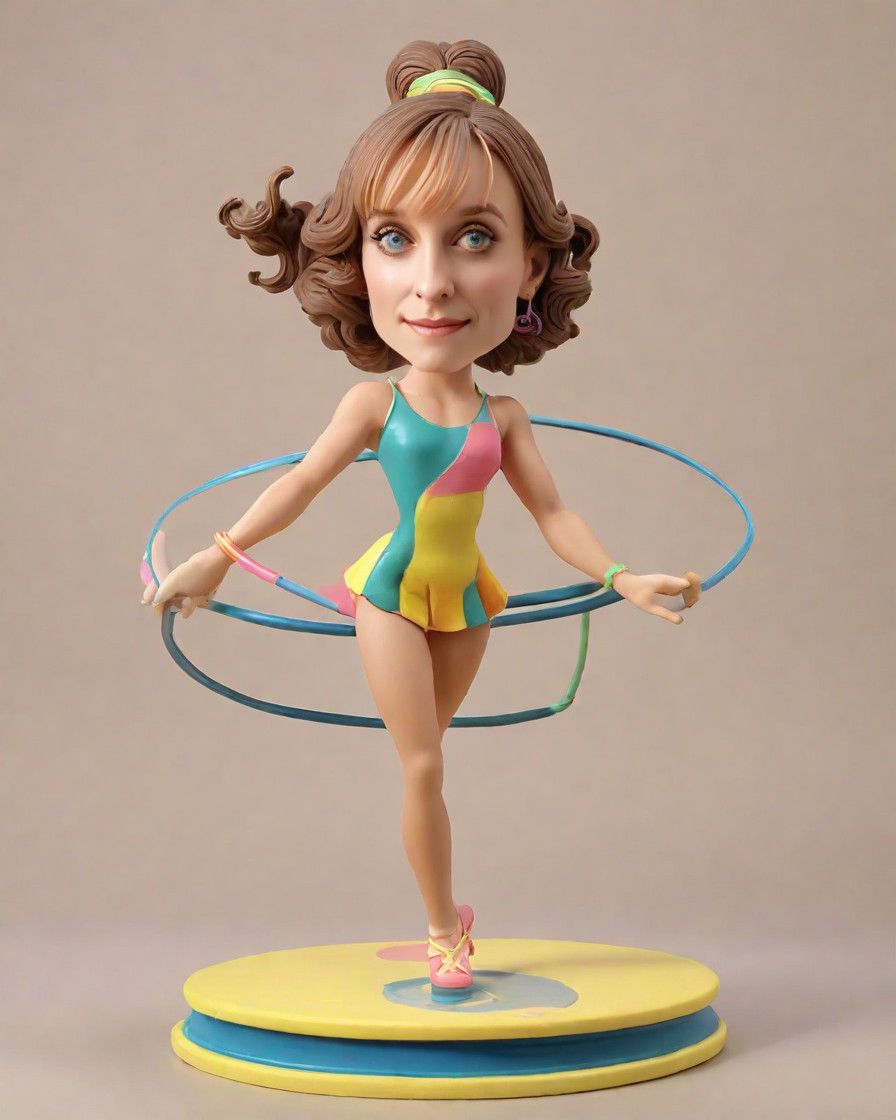 The Art of Personalized Rhythm: Customizing Your Mini-Me Bobblehead in a Gymnastics Leotard