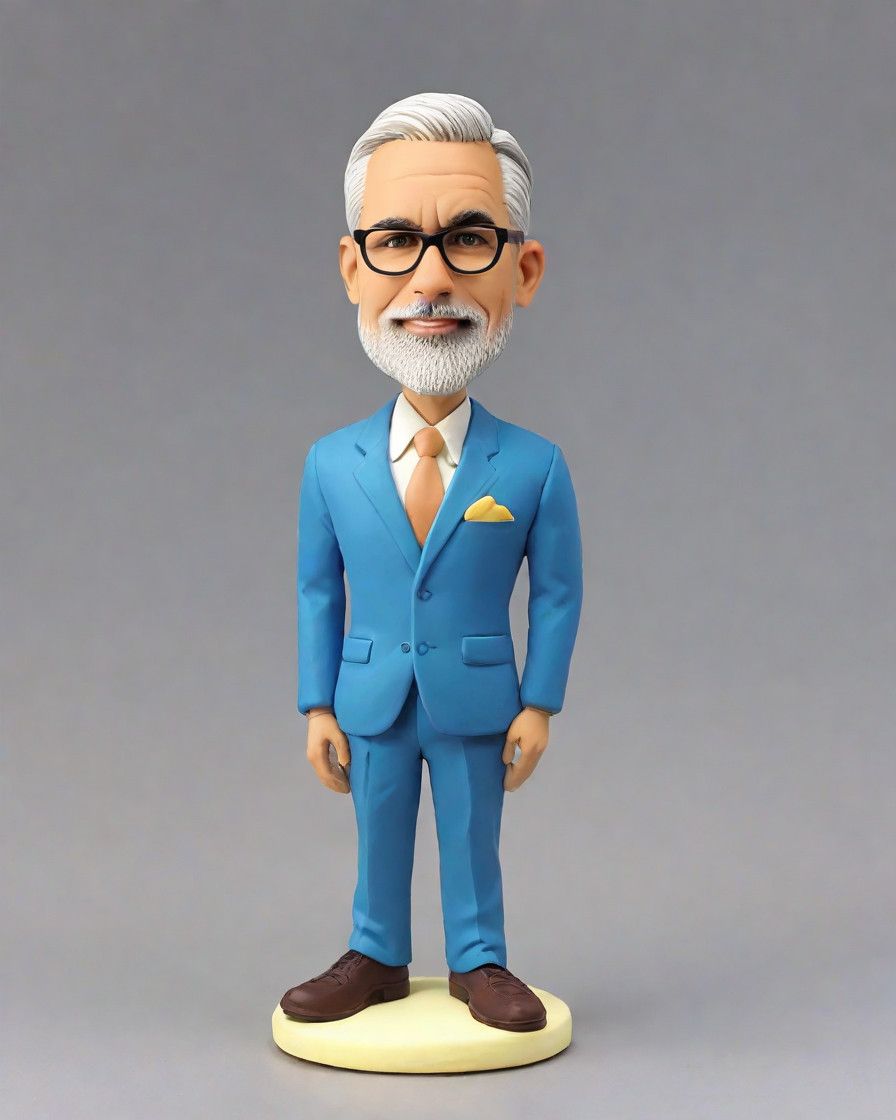 The Blue Suit Executive's Secret to Success: A Custom Bobblehead