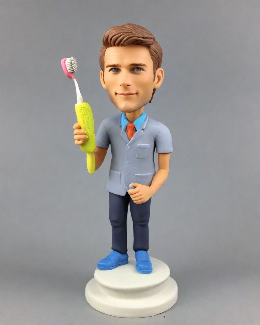A Brush with Personalization: The Dentist's Custom Bobblehead