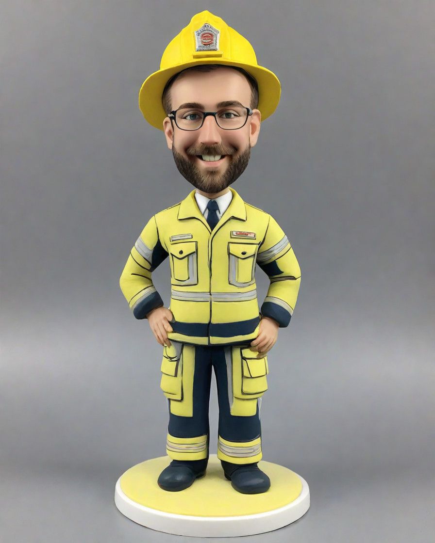 Flames of Dedication: Personalized Firefighter Bobbleheads Honoring the Brave