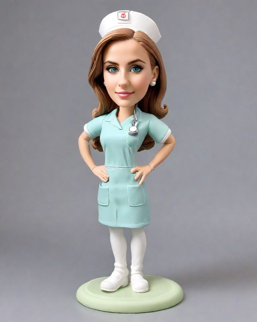 From Scrubs to Stars: A Nurse's Journey with Her Custom Bobblehead