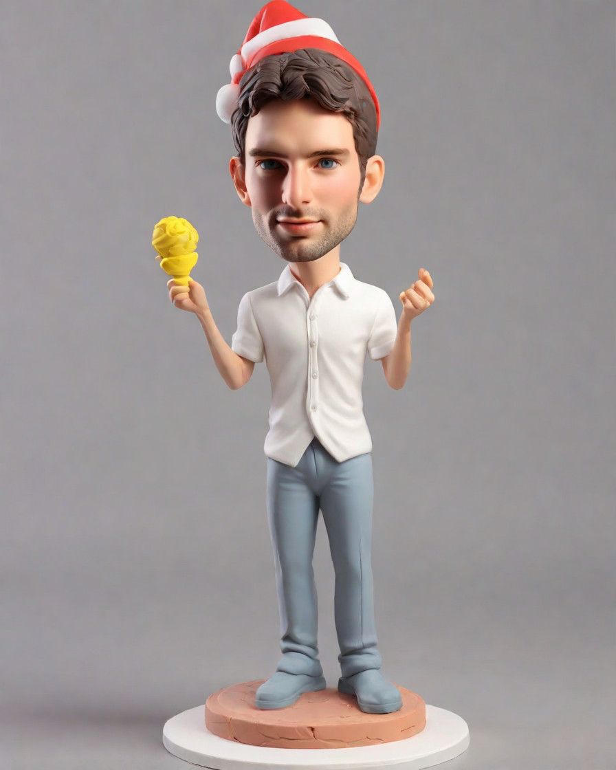 The Lamplighter's Tale: A Custom Bobblehead for the Gentleman Who Brightens Every Room