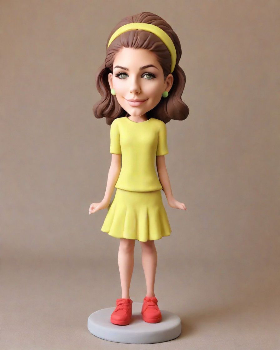 Trend Alert: Yellow Sundresses and Red Shoes - A Fashion Reporter's Discovery of the Bobblehead Connection