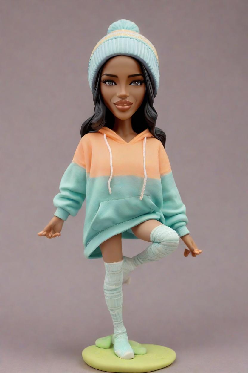 Custom Meditation Yoga Custom Bobblehead,She Created Her Own Zen Bobblehead Doll!