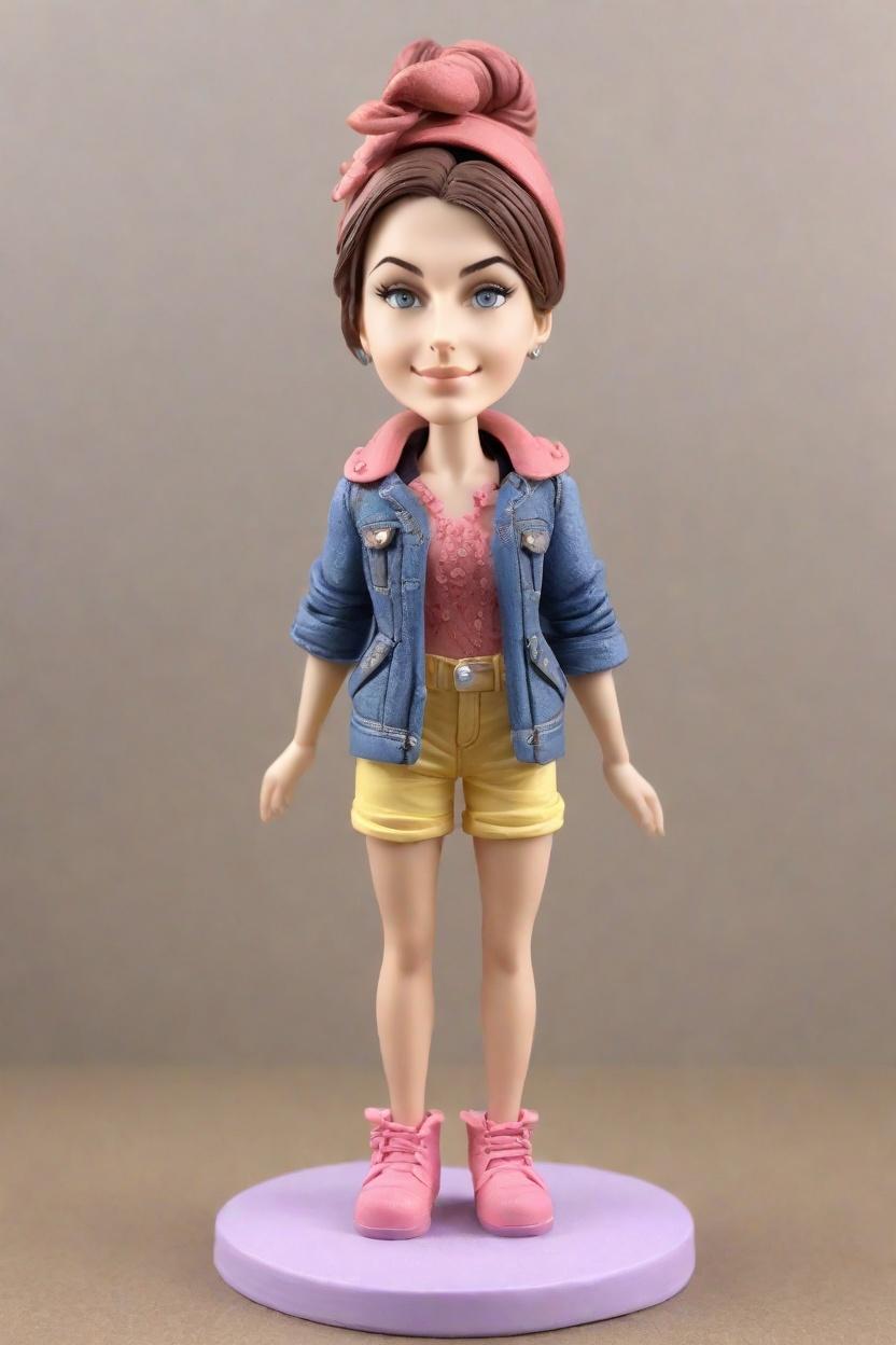 Custom Travel Adventure Bobblehead,She's Ready to Explore: Make Your Own Bobblehead Doll
