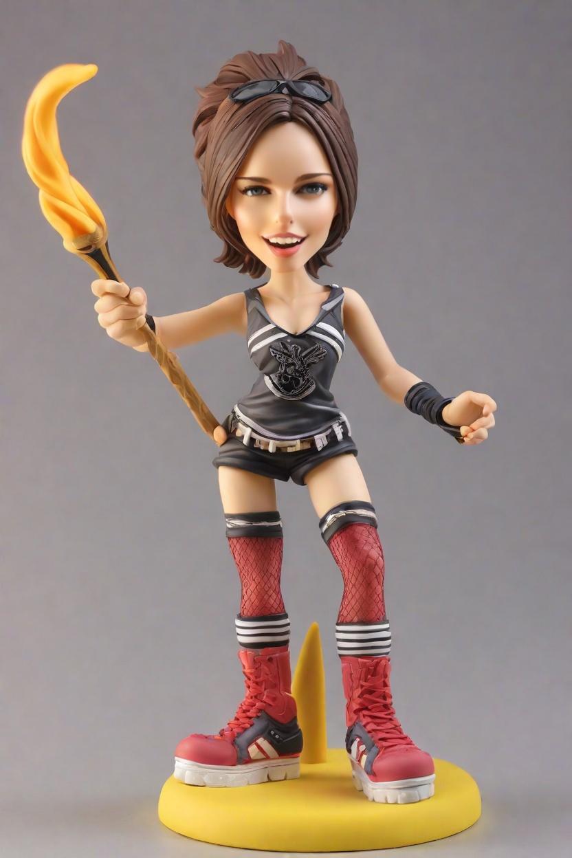 custom Hockey Heroine Punk bobblehead,She Nailed It: My Punk-Inspired Hockey Bobblehead