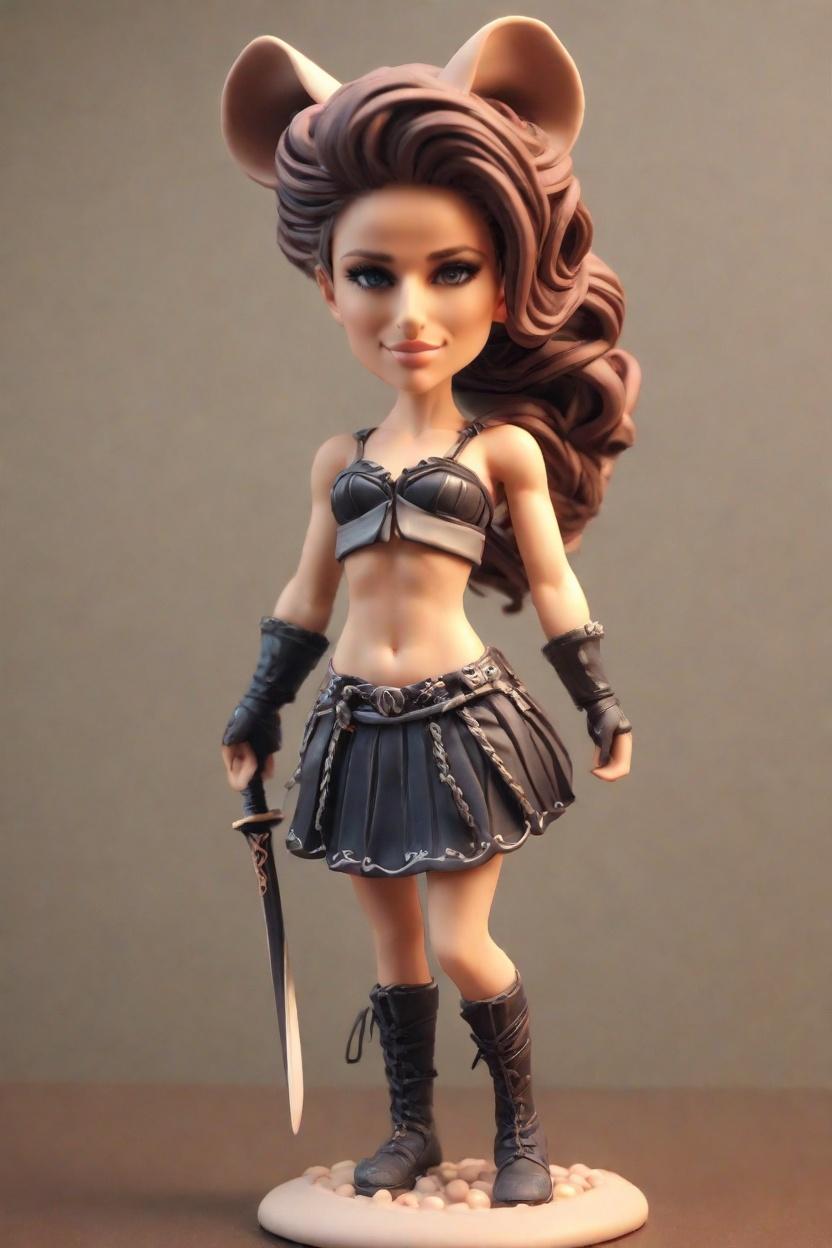 custom Warrior Heroine Sword bobblehead,She Wields Her Sword: My Custom Bobblehead Adventure