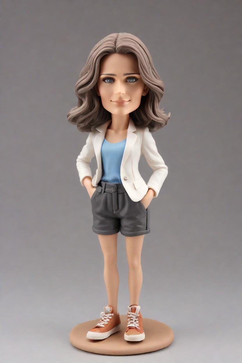 custom Business Triumph Chic Bobblehead,She Created Her Own Confident Businesswoman Bobblehead!