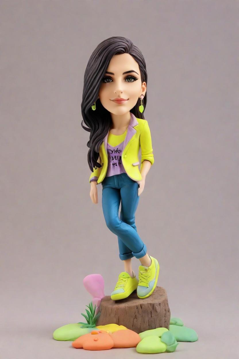 Custom Empowerment Fashion Bobblehead,She's a Boss: Creating My Own Confident Bobblehead Doll