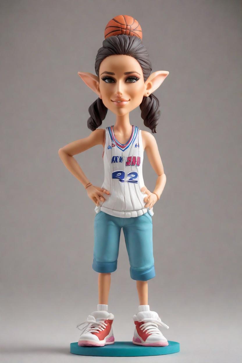custom Sporty Chic Bobblehead,She Created Her Own Sporty Bobblehead Doll