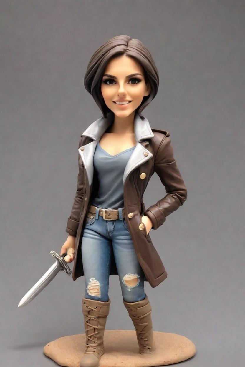 Custom Warrior Heroine Bobblehead,She Crafted Her Titan-Slayer Bobblehead!