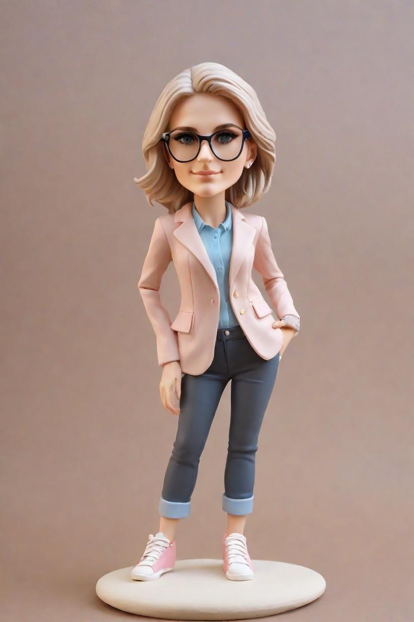 Custom Teacher Chic Bobblehead,She Created Her Chic Bobblehead Doll!