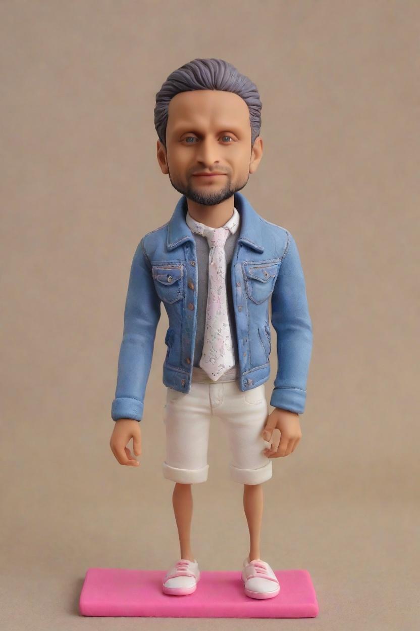Custom Music Vibes Bobblehead,He Made His Own Groovy Bobblehead Doll