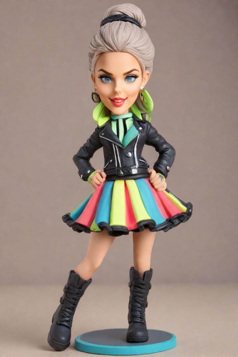 custom Empowerment Fashion bobblehead,She's Strutting Her Stuff: Create Your Own Fashionista Bobblehead