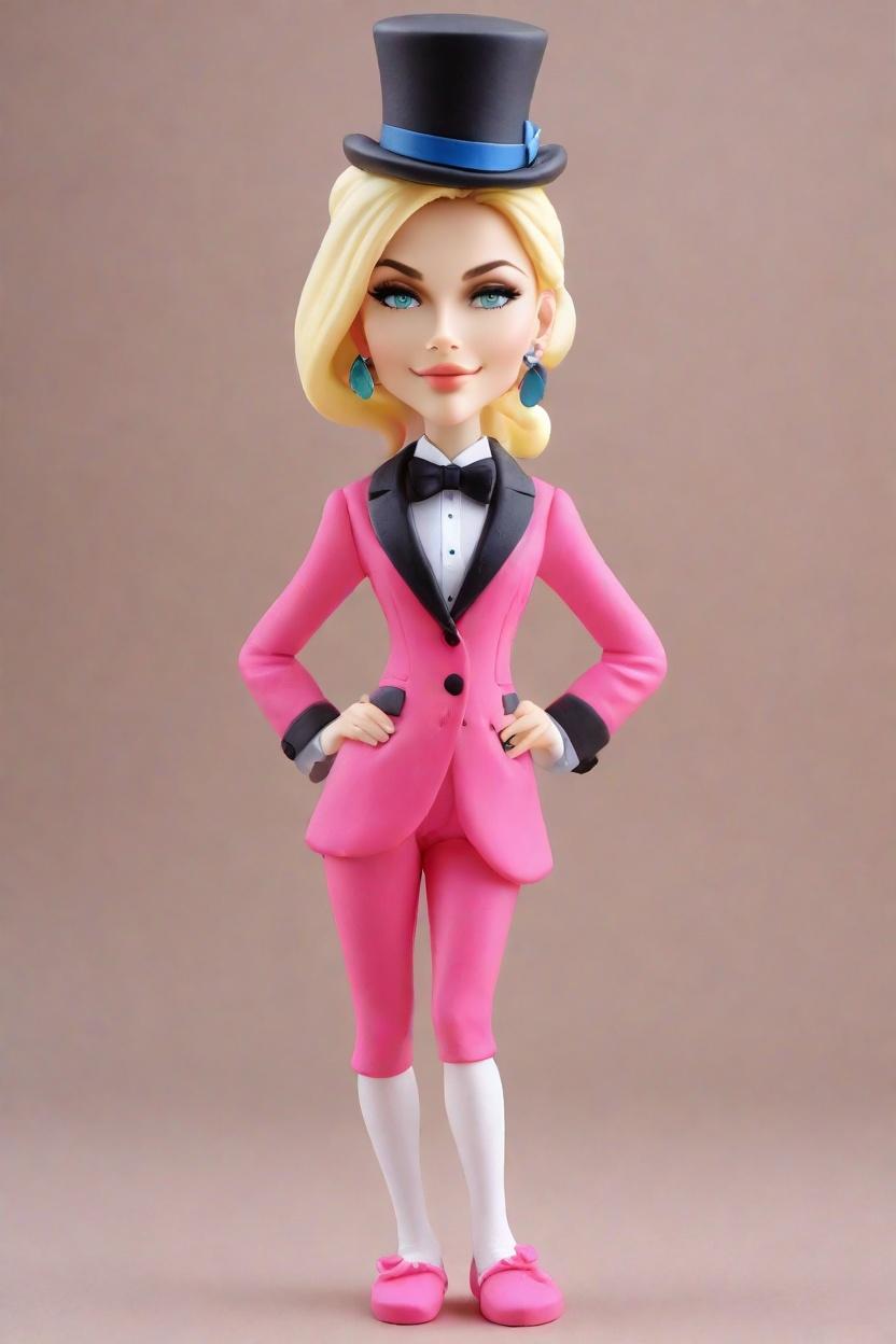 Custom Fun Celebration Bobblehead,She Created Her Cheeky Bobblehead Doll!