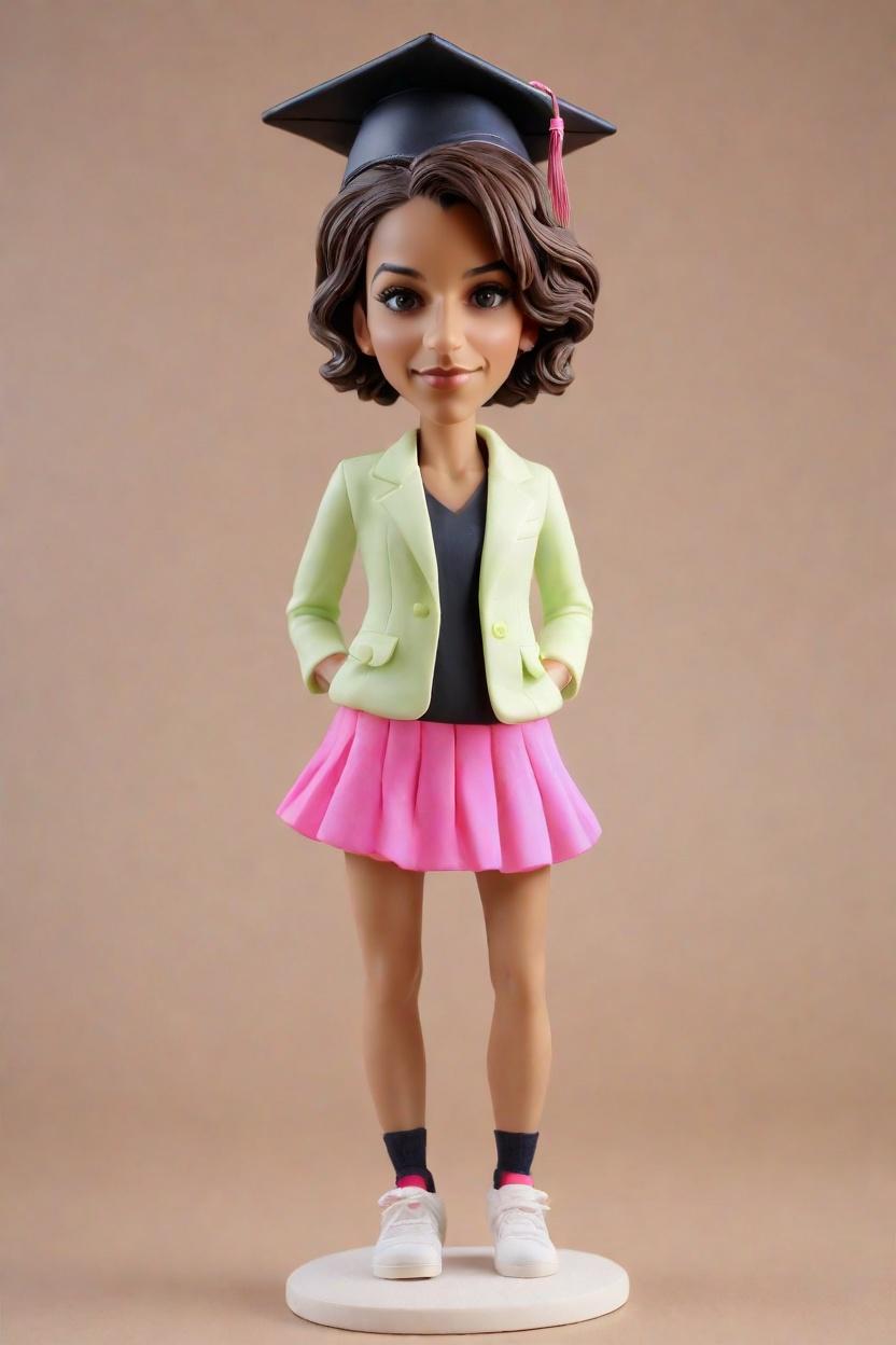 Unveiling the Ultimate Graduation Bobblehead Doll: Chic, Playful, and Totally Custom!,She Did It! Meet Emily, The Graduating Star Who Turned Herself into a Bobblehead Doll!