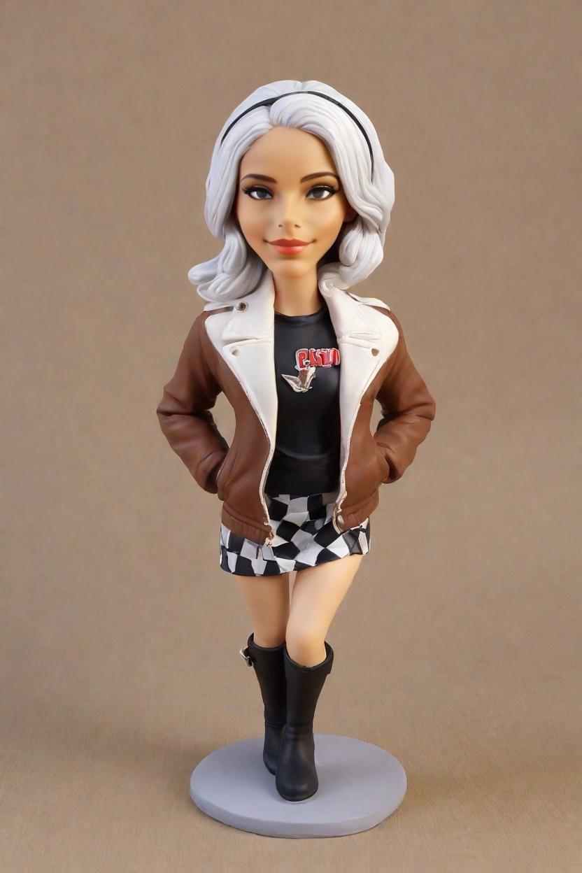 Custom Victory Female Bobblehead,She Made Her Own Racing Queen Bobblehead!