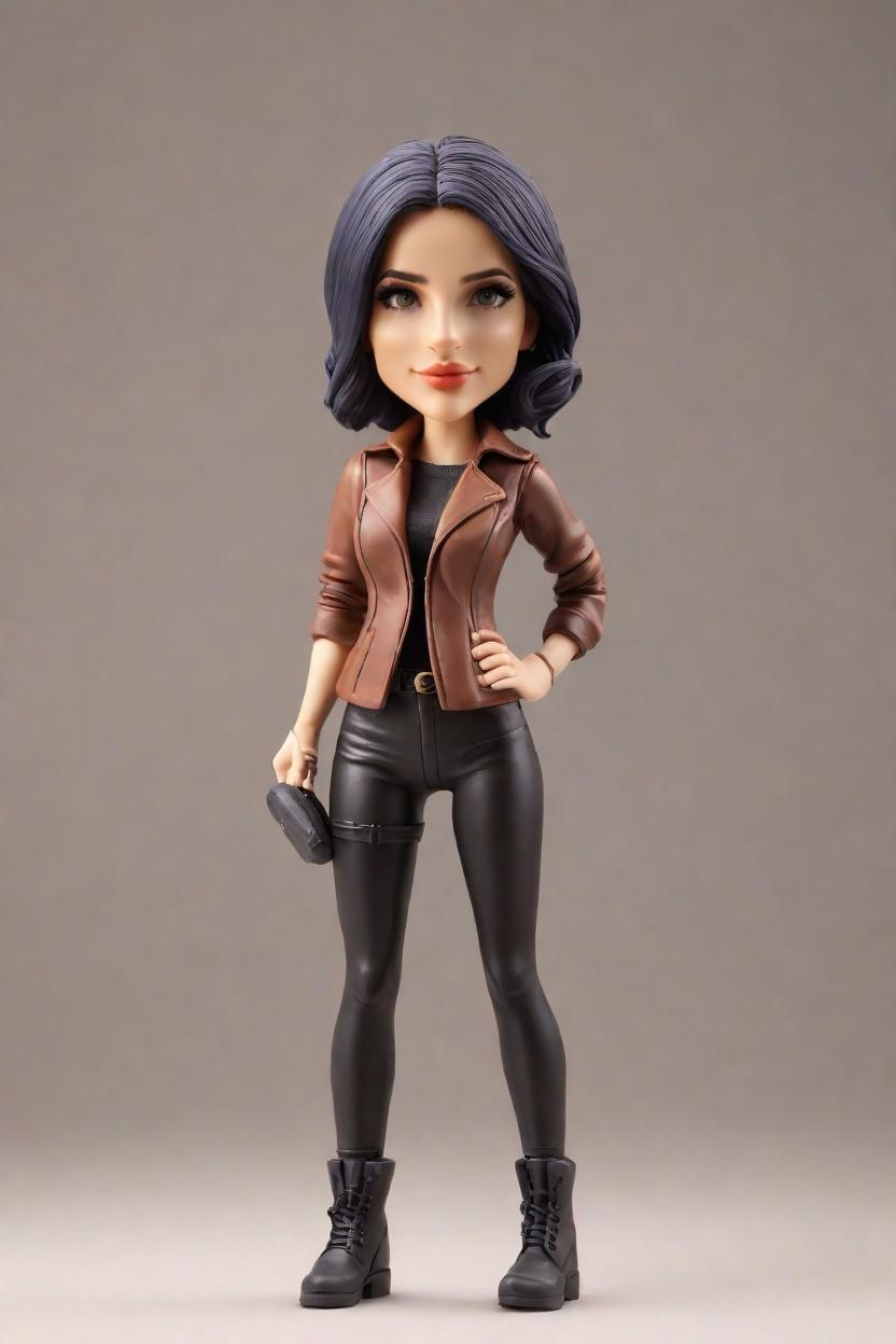 Custom Heroic Female Bobblehead,She Made Her Own Batman-Inspired Bobblehead!