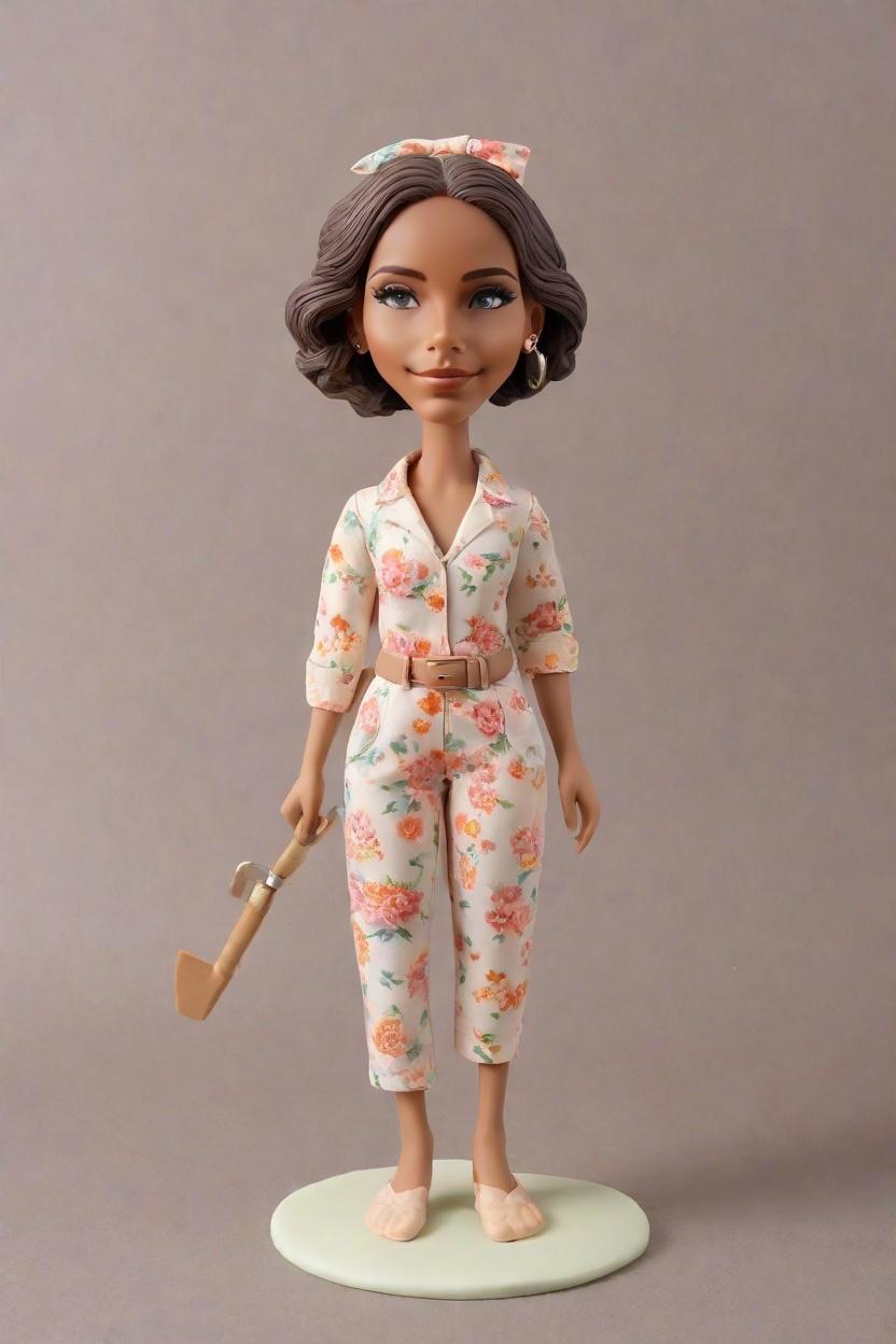 Custom Housewarming Quirky Bobblehead,She Created a Quirky Welcome Mat Bobblehead Doll!