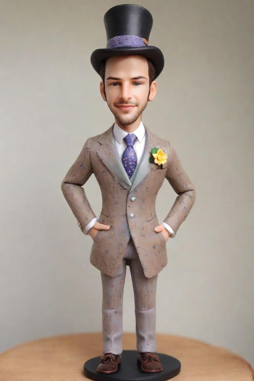 Custom Winking Gentleman Bobblehead,John's Hilarious Bobblehead Creation