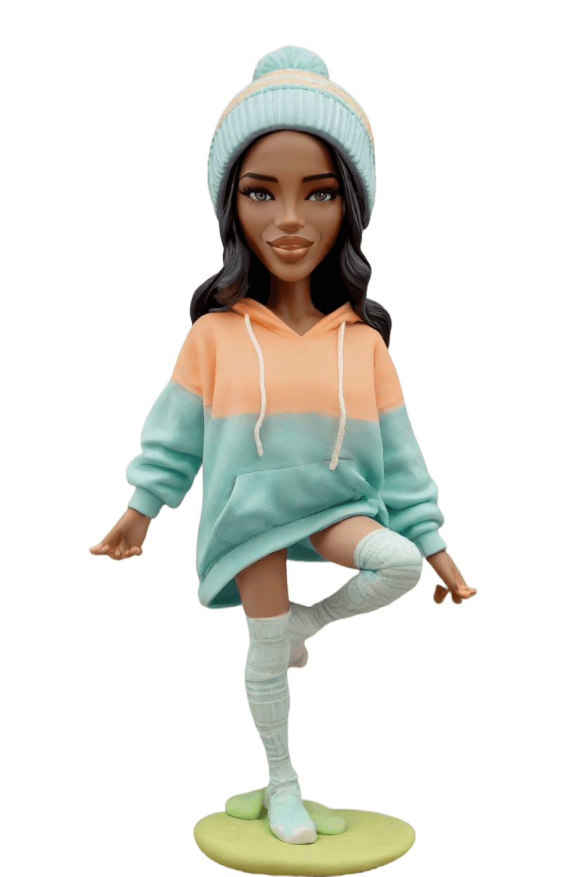 Custom Meditation Yoga Custom Bobblehead,She Created Her Own Zen Bobblehead Doll!