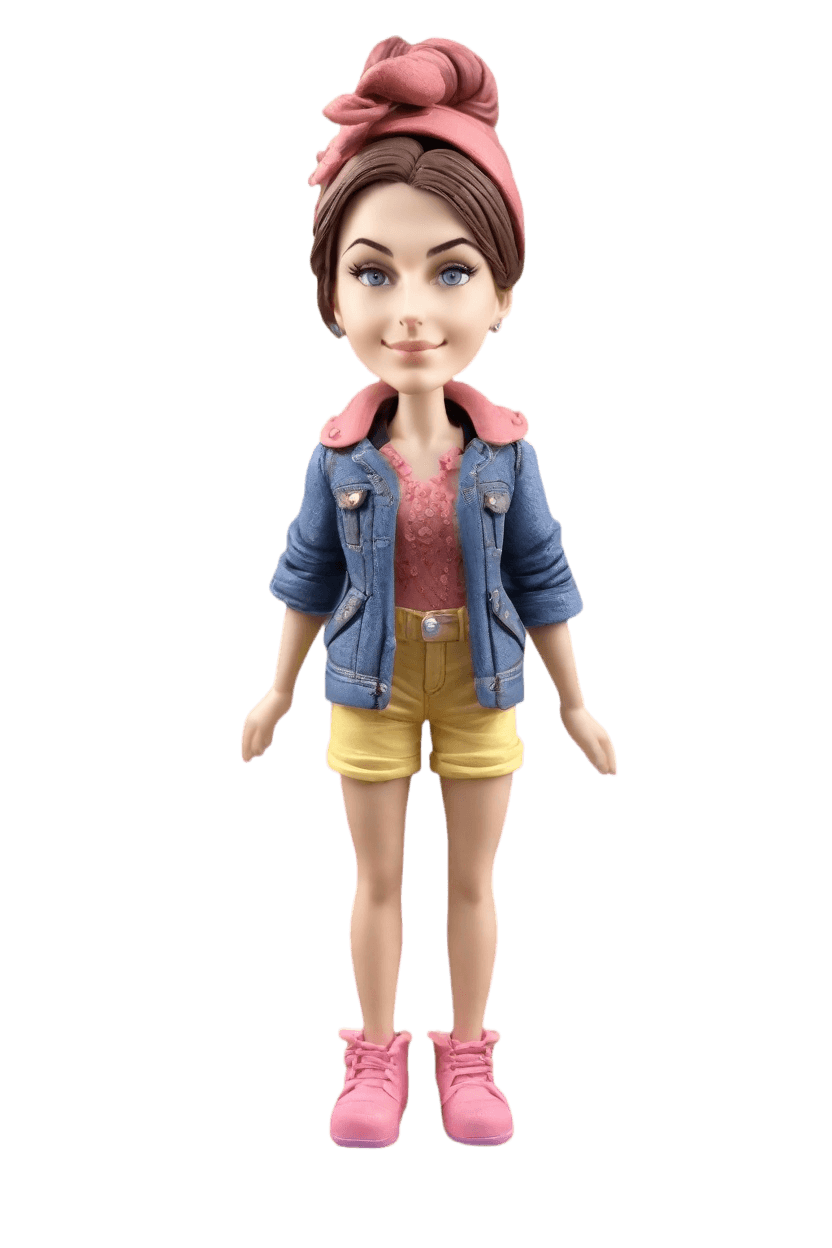 Custom Travel Adventure Bobblehead,She's Ready to Explore: Make Your Own Bobblehead Doll