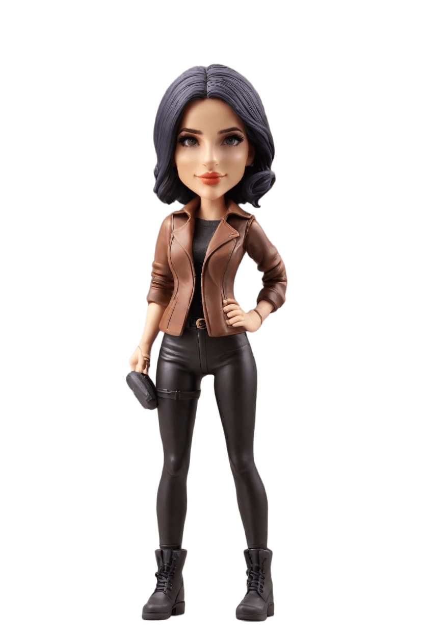 Custom Heroic Female Bobblehead,She Made Her Own Batman-Inspired Bobblehead!