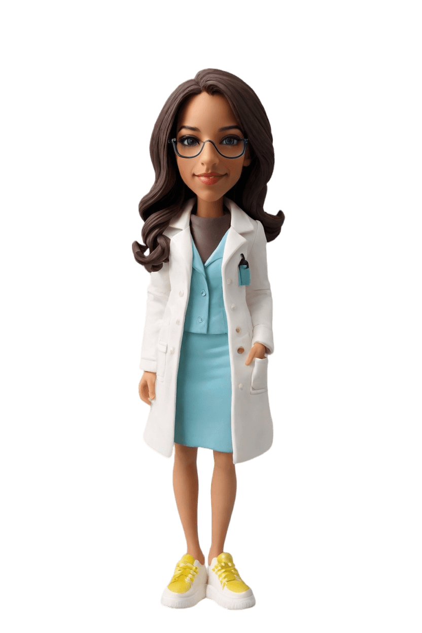 Custom Dental Charm Bobblehead,She Created Her Own Dental Bobblehead Doll!