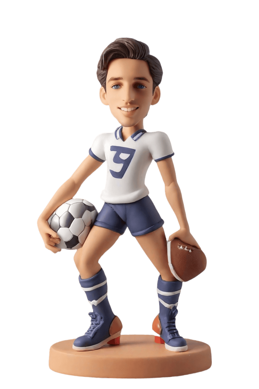 Victory Custom Sparkle Bobblehead,He Made His Own Bobblehead Doll Celebrating Super Bowl!