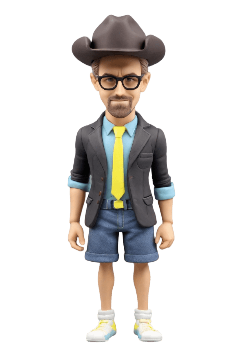 Custom Business Confidence Bobblehead,He Made His Own Bobblehead, Look!