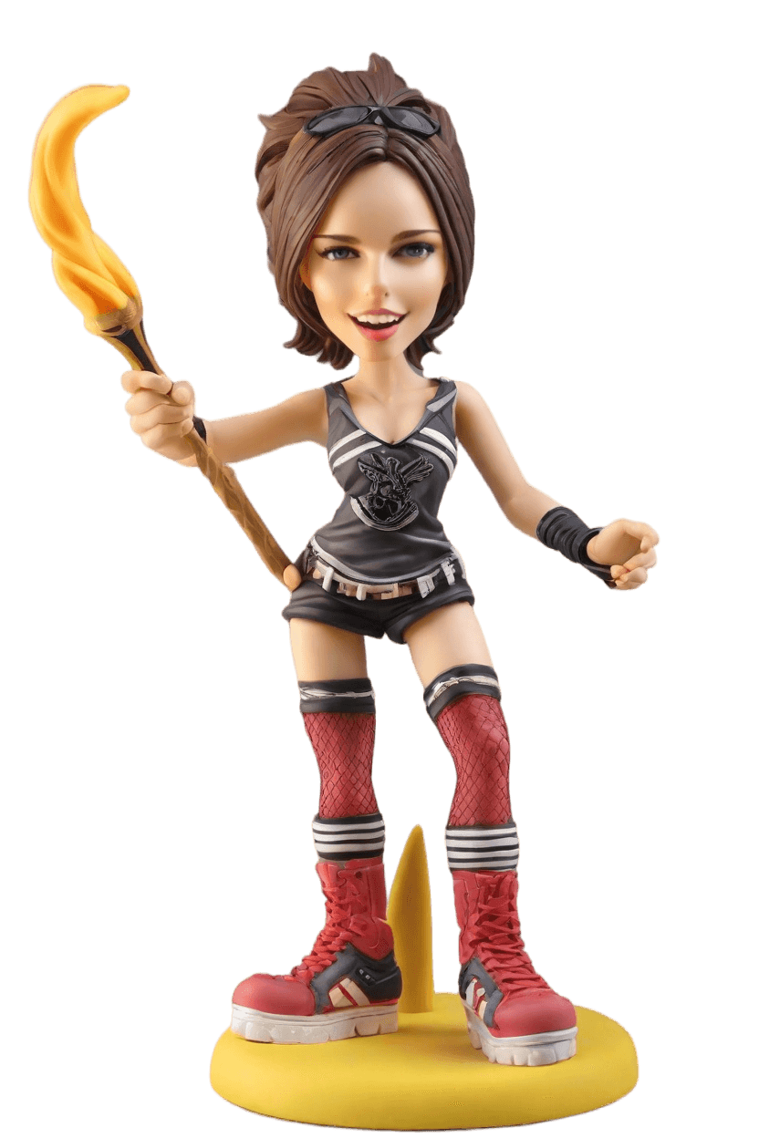 custom Hockey Heroine Punk bobblehead,She Nailed It: My Punk-Inspired Hockey Bobblehead