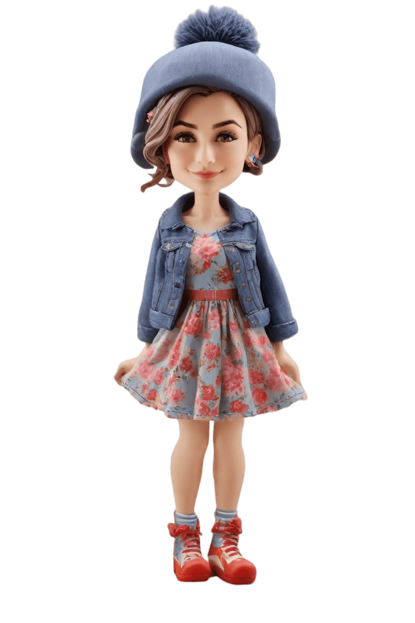 Custom Mother's Day Cheeky Bobblehead,She's Unveiling Her Cheeky Make Your Own Bobblehead Doll