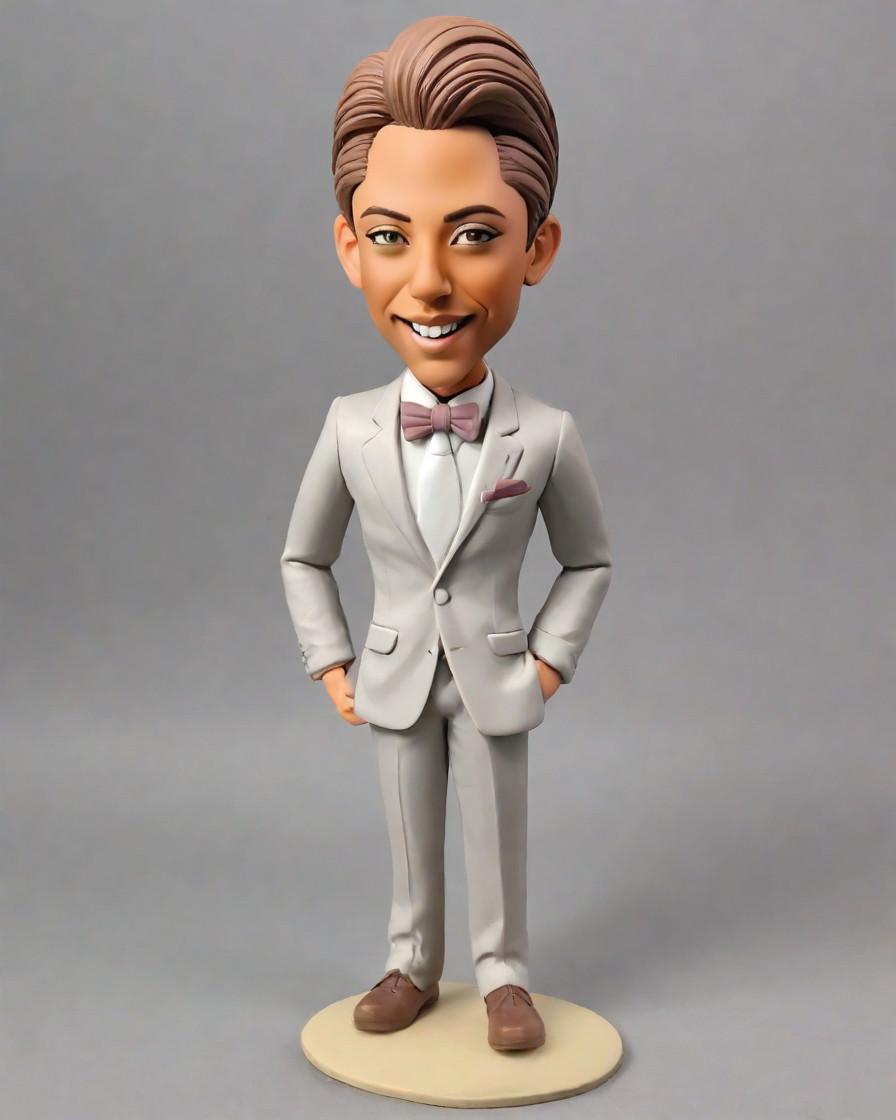 The Ultimate Power Statement: Custom Bobbleheads for the Modern Business Woman,She's Got the Power to Charm: A Businesswoman's Mini-Me with a Personal Touch