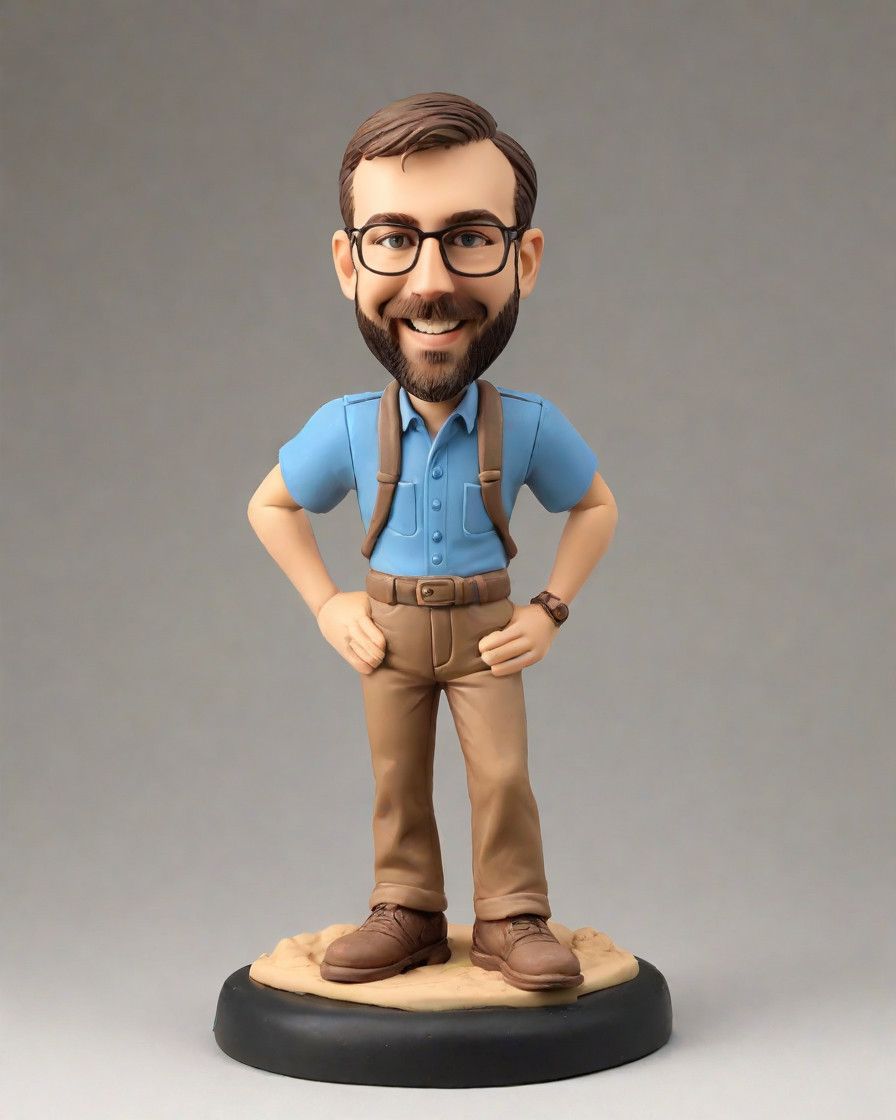 The Ultimate Treasure: My Personalized Bobblehead as an Adventurous Explorer