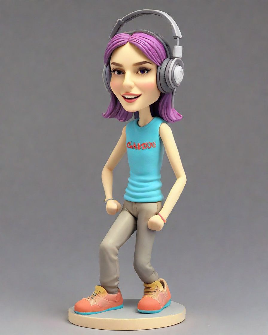 Dive into Style: My Bobblehead Figurine's Unexpected Splash in the Pool