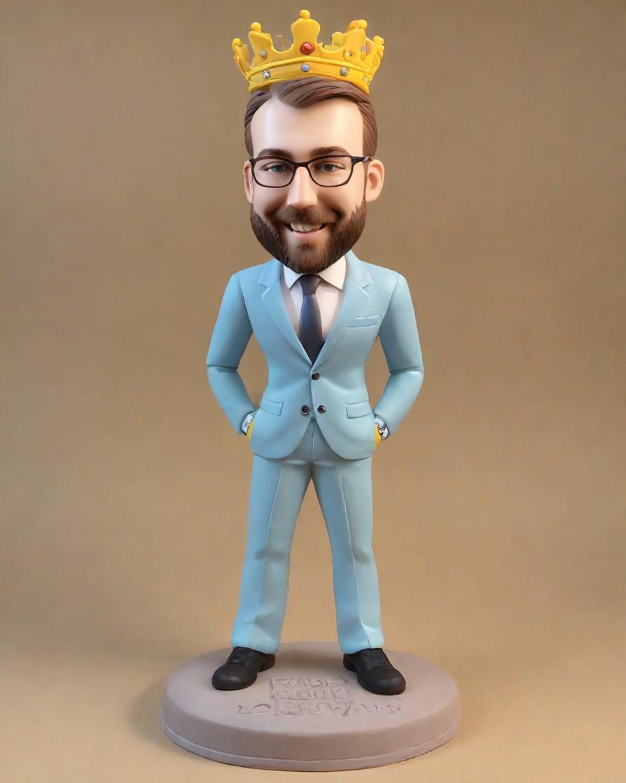 Trend Alert: Custom Bobbleheads Take the Throne on Boss's Day,From Cubicle to Throne: My Boss's Day Gift That Made Him King for a Day